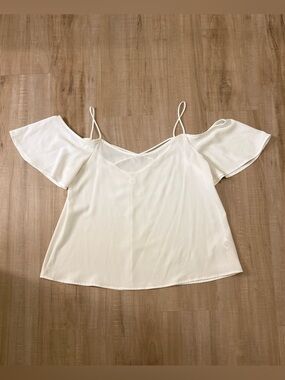 BP Open Shoulder Top Women’s White M